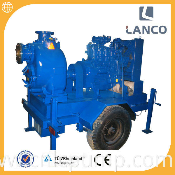 Lanco brand 3 inch diesel engine centrifugal water trailer pump diesel honda